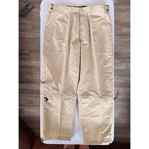 Utility‎ Mens 40 Tan Nylon Cargo Convertible Zip Off Pants Khaki Tactical Hiking